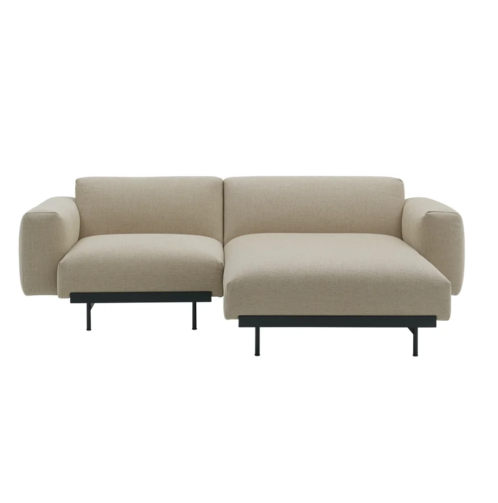 Muuto, In Situ 2-istuttava modulaarinen sohva Config 4 - Ecriture240/Musta