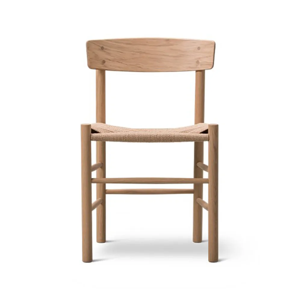 Fredericia Furniture J39-tuoli Vaalea öljytty tammi punottu luonnonvärinen