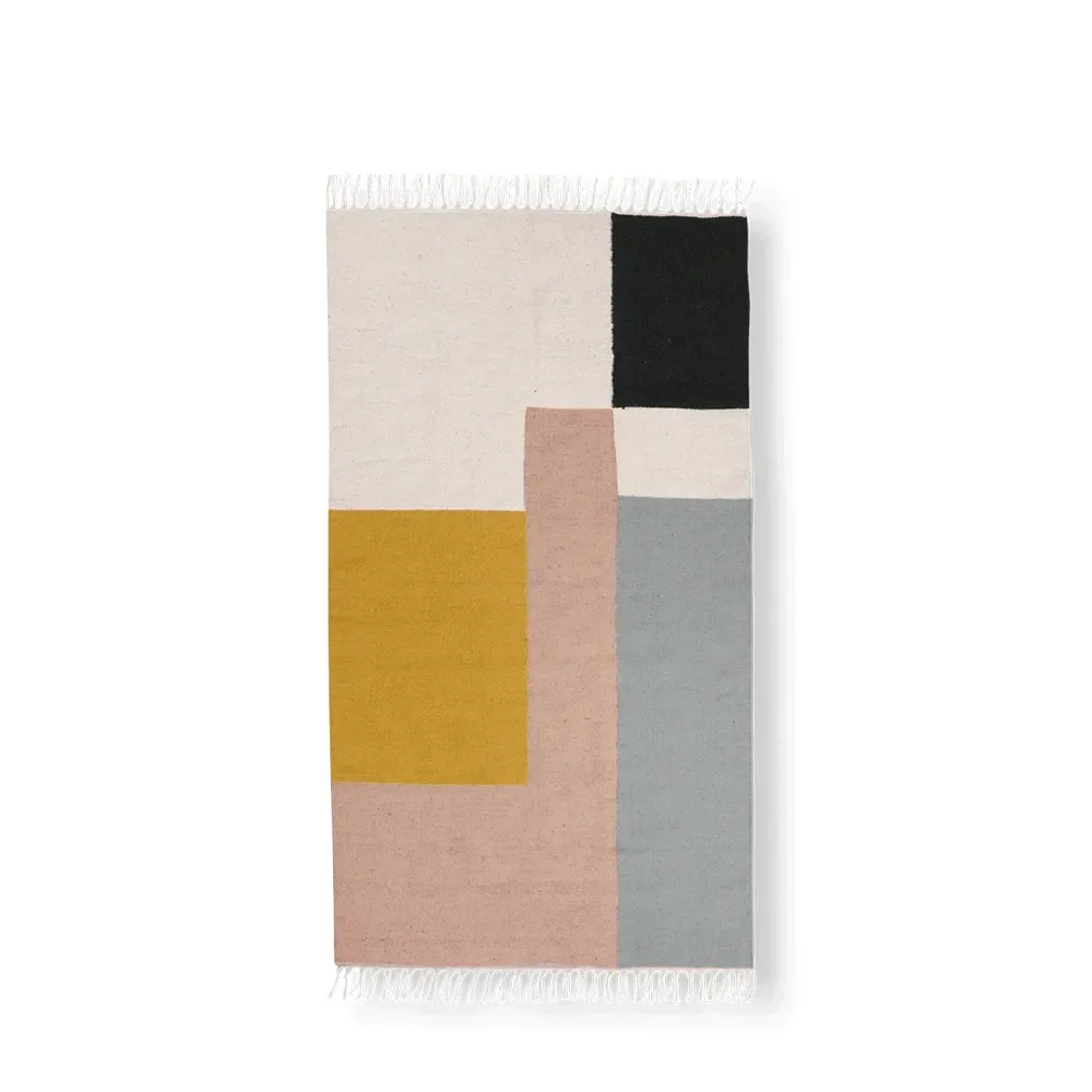 Ferm Living, Kelim Rug Small - Squares