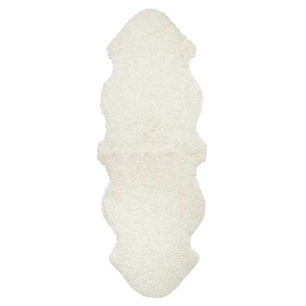 Skinnwille, Curly Lampaannahka 60x180 cm White