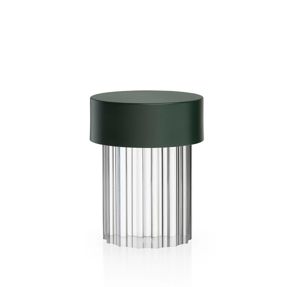 Flos Last Order Fluted IP55 pöytälamppu Vihreä
