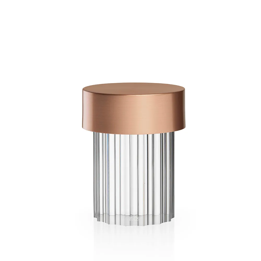 Flos Last Order Fluted IP20 pöytälamppu Kupari