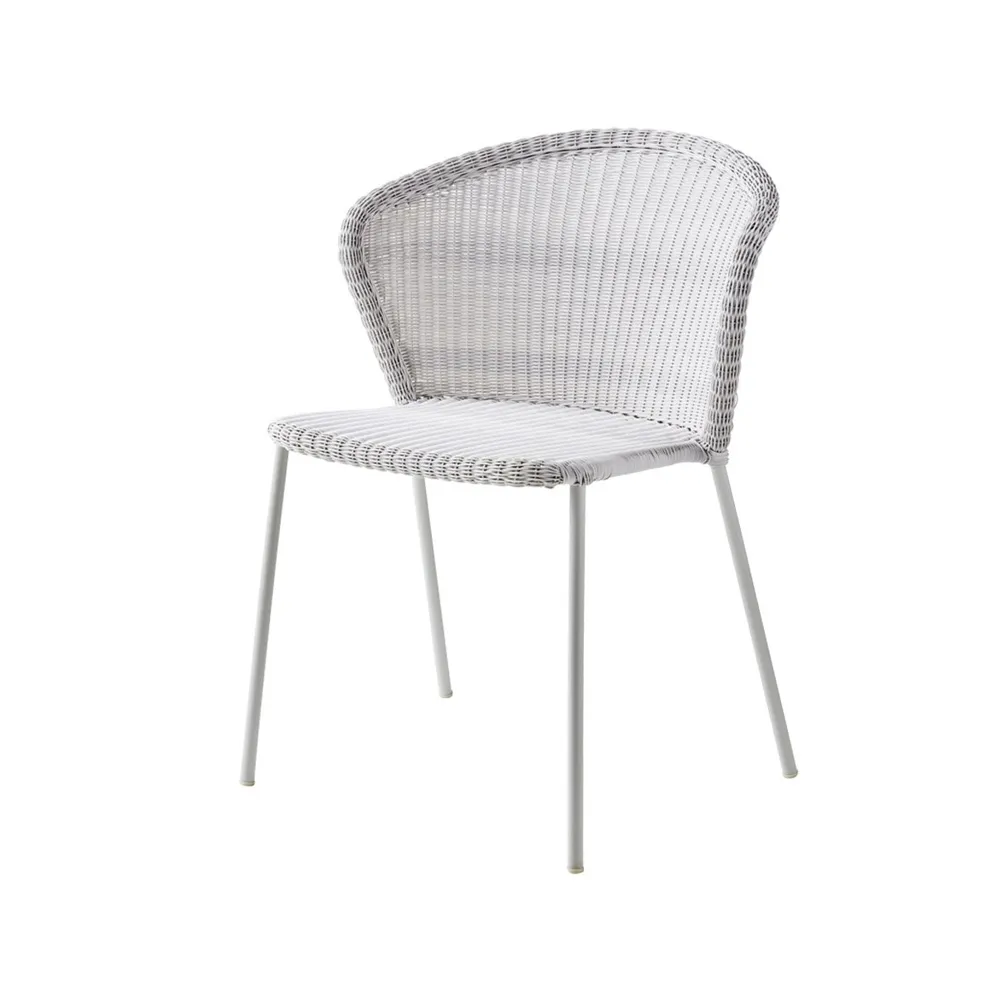 Cane-line Lean tuoli Valkoinen harmaa, Cane-Line weave
