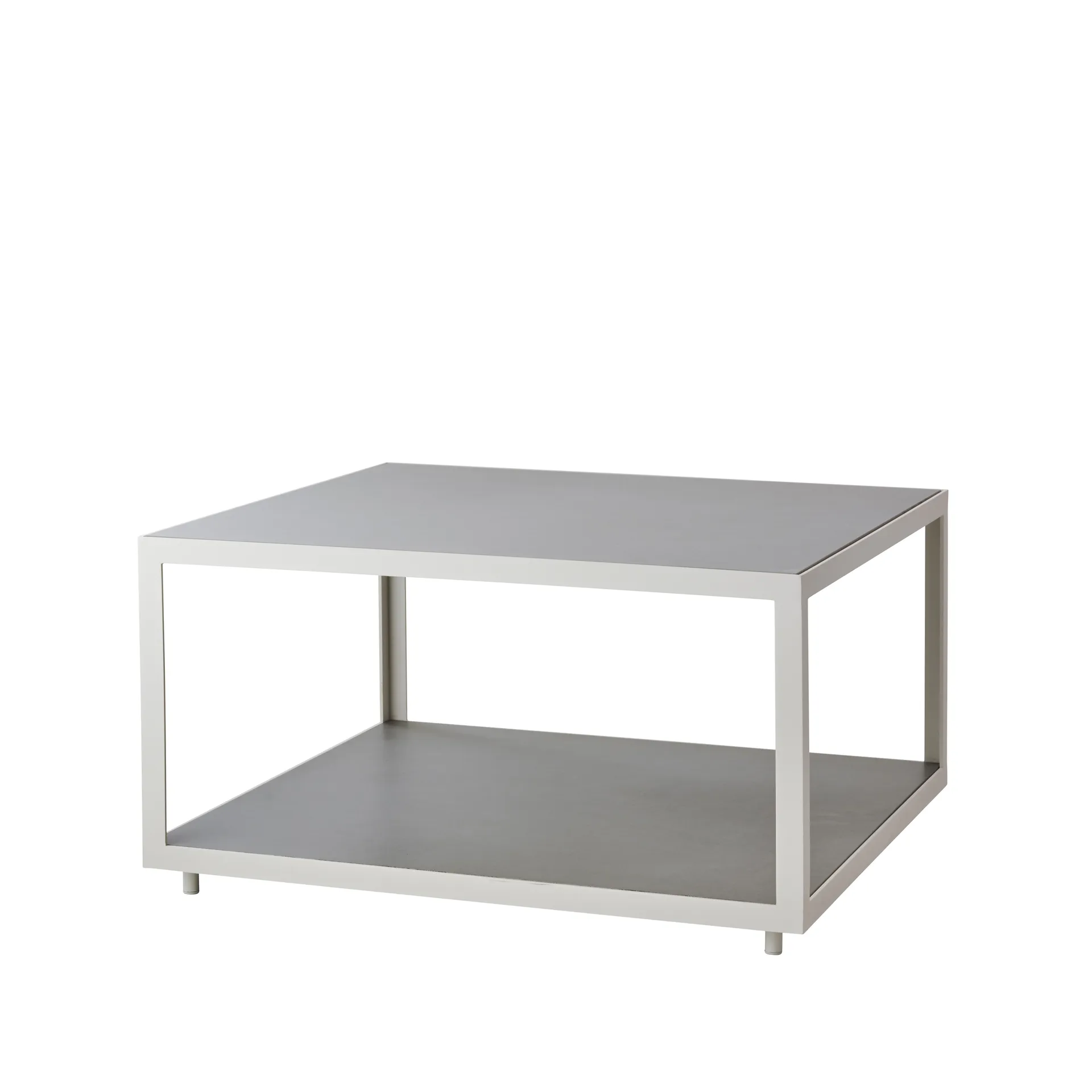 Cane-line Level sohvapöytä keramiikkaa 79x79 cm Light grey-white