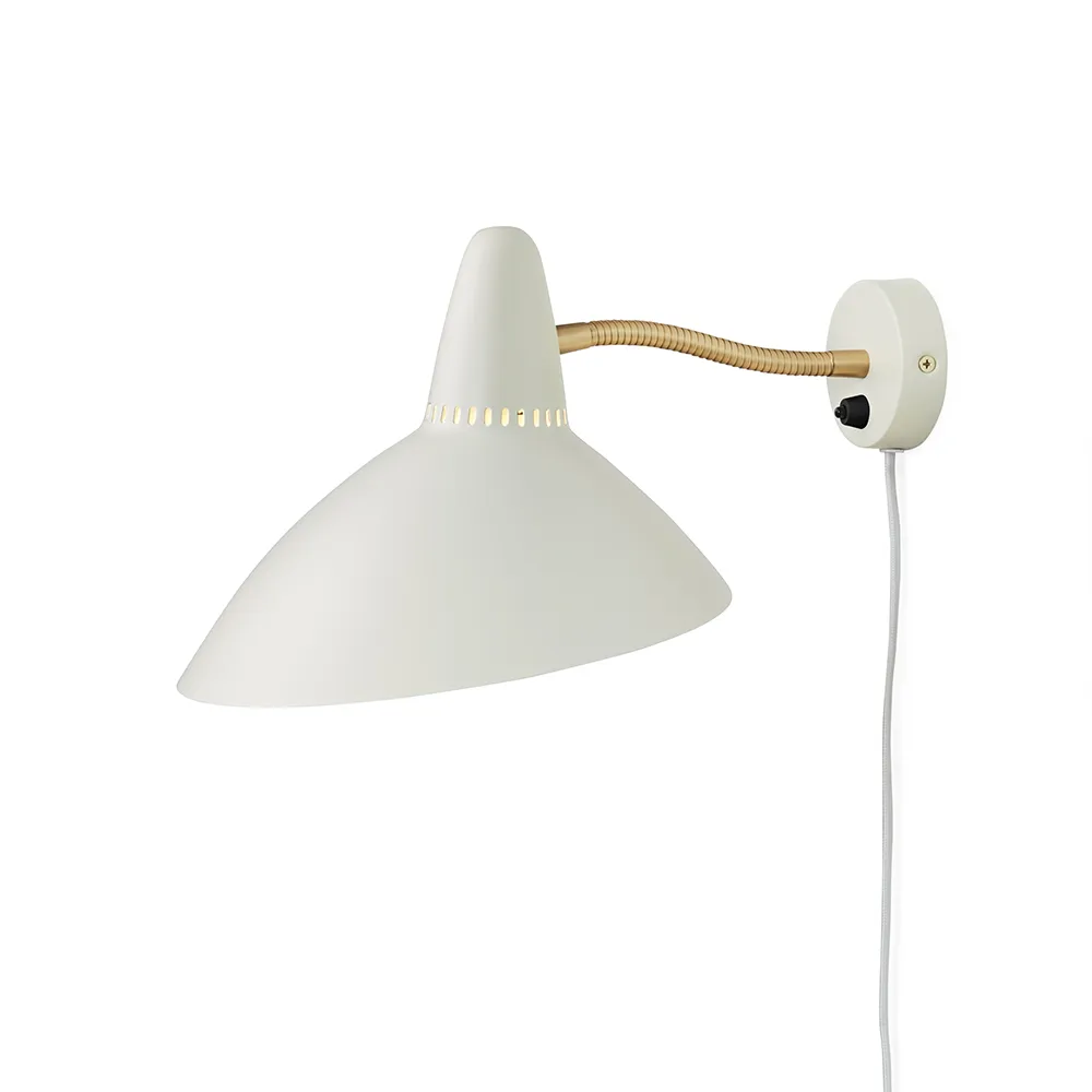 Warm Nordic Lightsome seinävalaisin Warm white, messinkiyksityiskohta