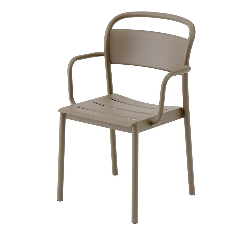 Muuto, Linear Steel Tuoli käsinojilla Taupe