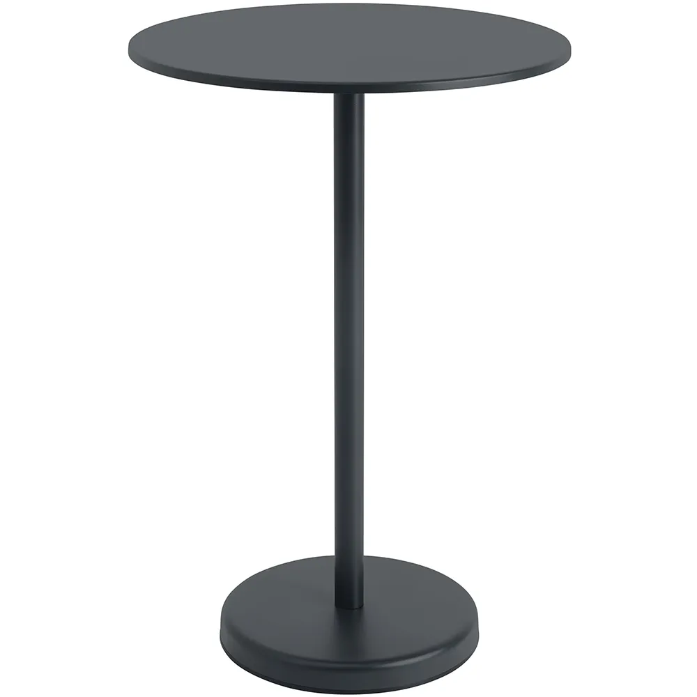 Muuto, Linear Steel Baaripöytä Ø70 cm Anthracite Black