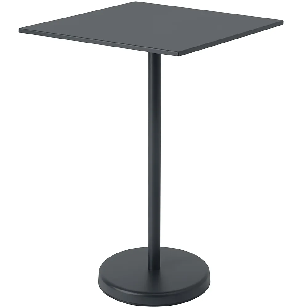 Muuto, Linear Steel Baaripöytä 70x70 cm Anthracite Black