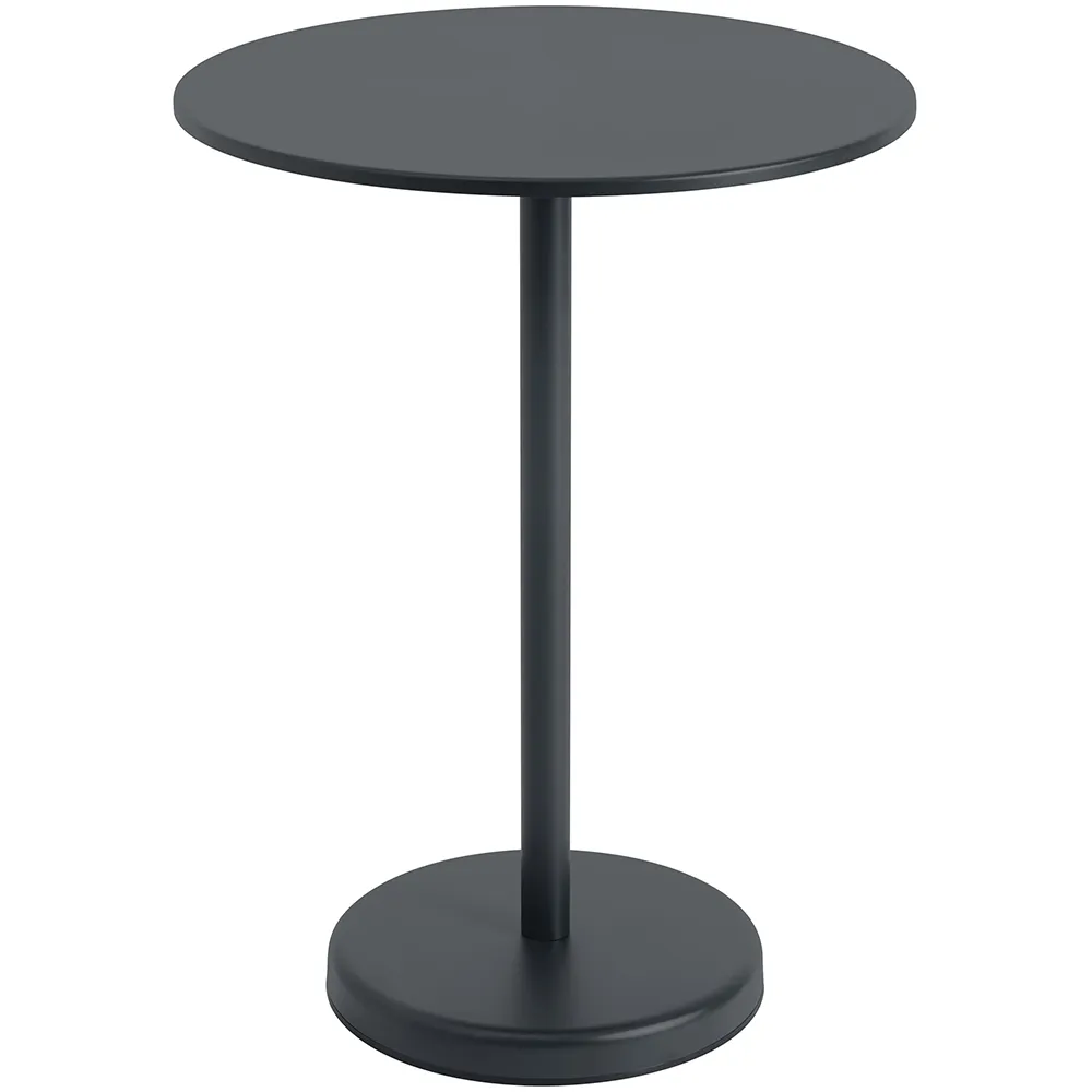 Muuto, Linear Steel Baaripöytä Ø70 h: 95 cm Anthracite Black