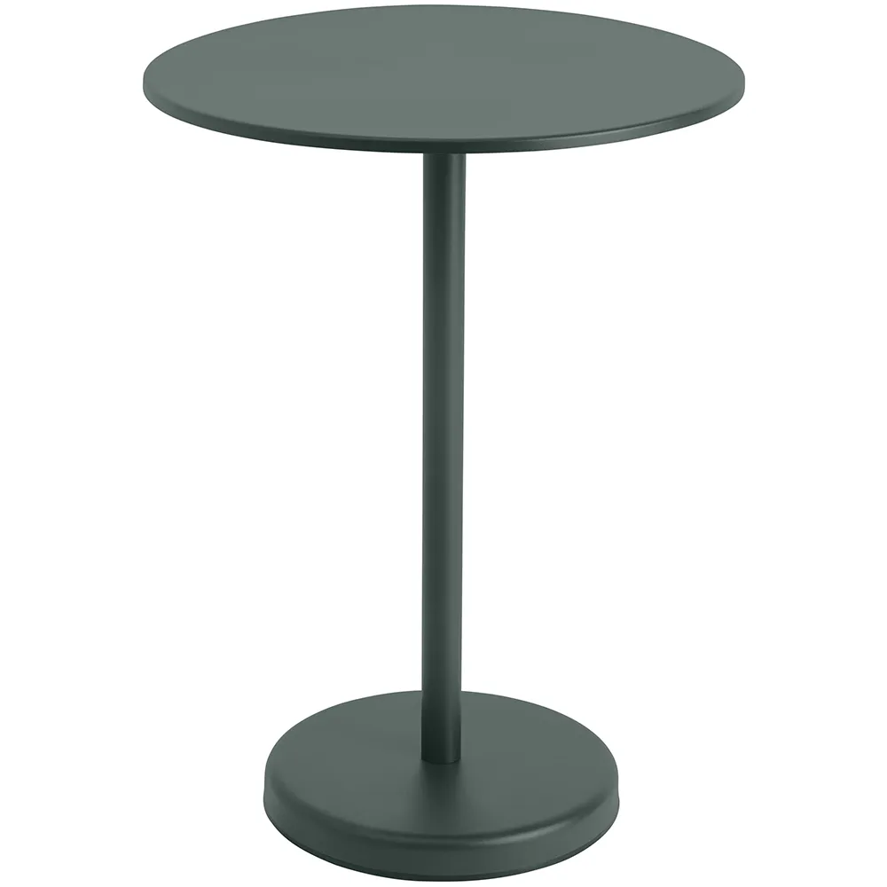 Muuto, Linear Steel Baaripöytä Ø70 h: 95 cm Dark Green