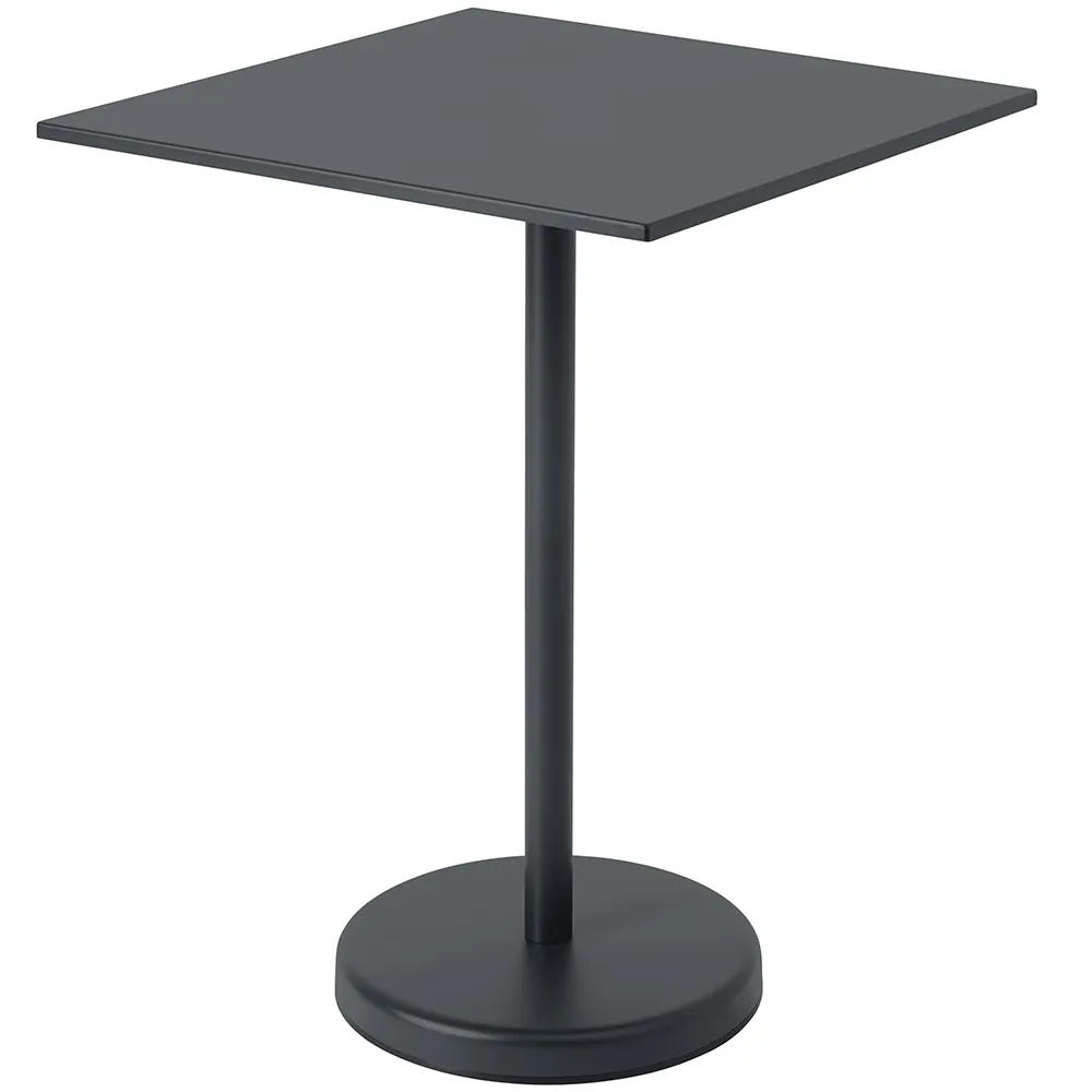 Muuto, Linear Steel Baaripöytä 70x70 h: 95 cm Anthracite Black