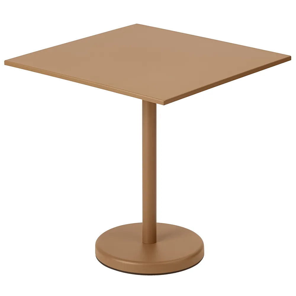 Muuto, Linear Steel Bistropöytä 70x70 cm Burnt Orange