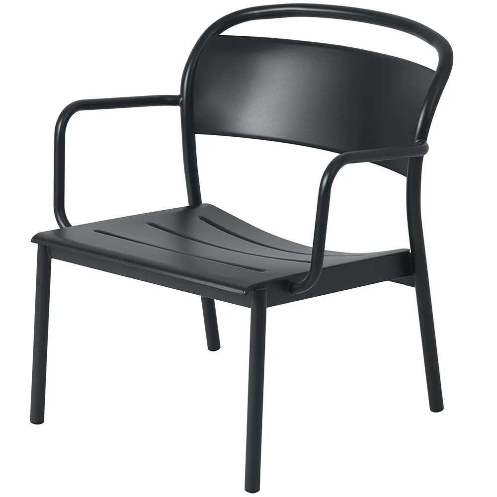 Muuto, Linear Steel Nojatuoli Anthracite Black