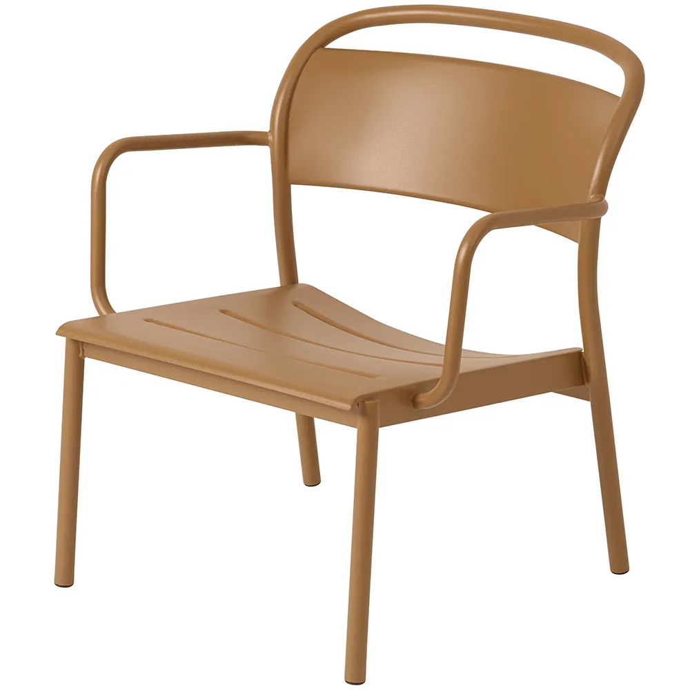 Muuto, Linear Steel Nojatuoli Burnt Orange