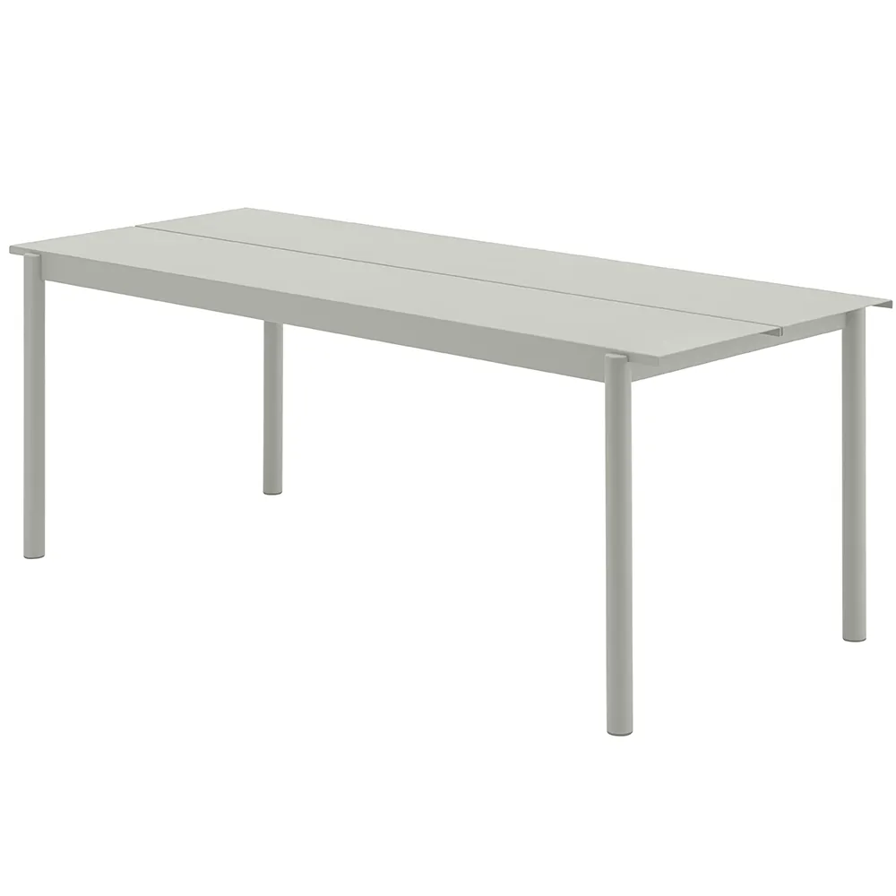 Muuto, Linear Steel Ruokapöytä 200X75 cm Grey