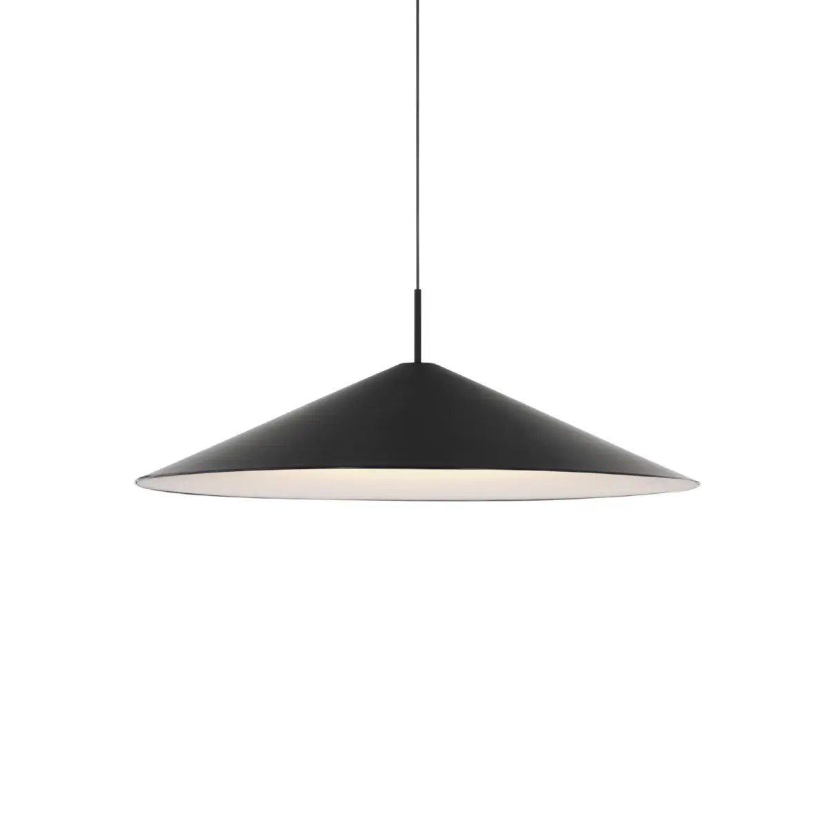 New Works, Brolly Riippuvalaisin Ø90 Musta Anodisoitu Alumiini