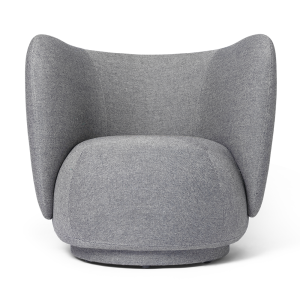 Ferm Living, Rico Lounge nojatuoli Main Line Flax - Navy