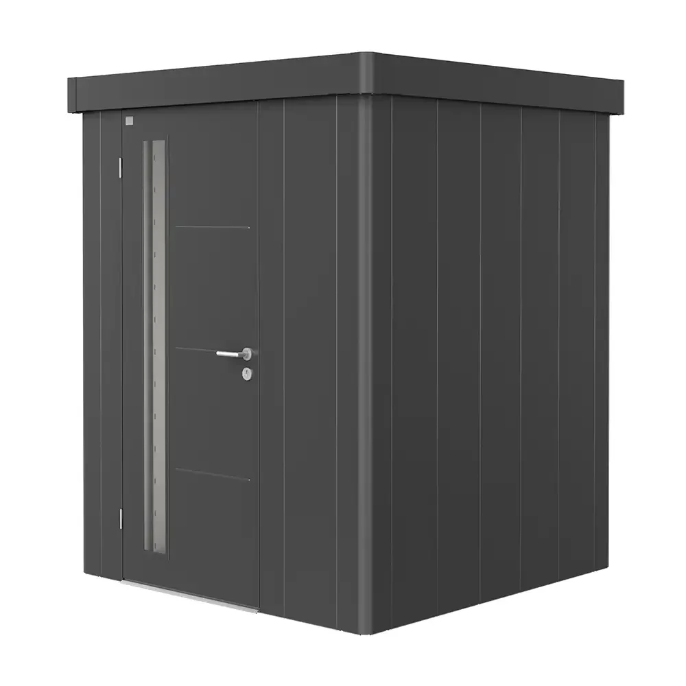 Biohort, puutarhavarasto Neo 1A kanssa Standarddörr, metallic tummanharmaa