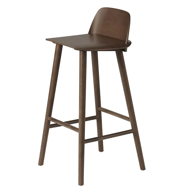 Muuto, Nerd baarituoli 75 cm - Stained Dark Brown