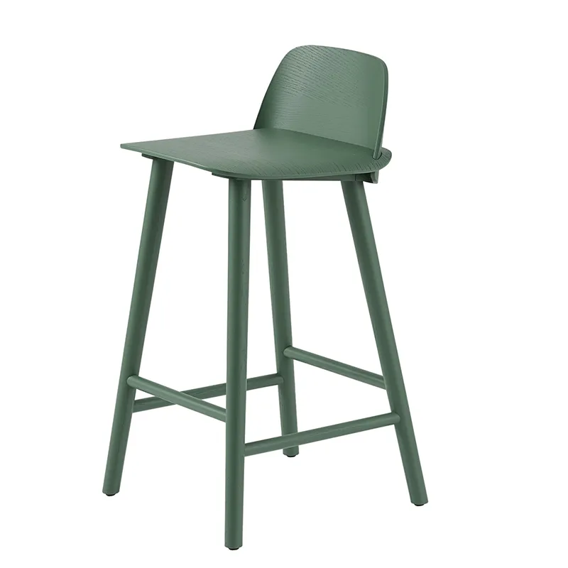 Muuto, Nerd baarituoli 65 cm - metallisen jalkatuen kanssa - Green