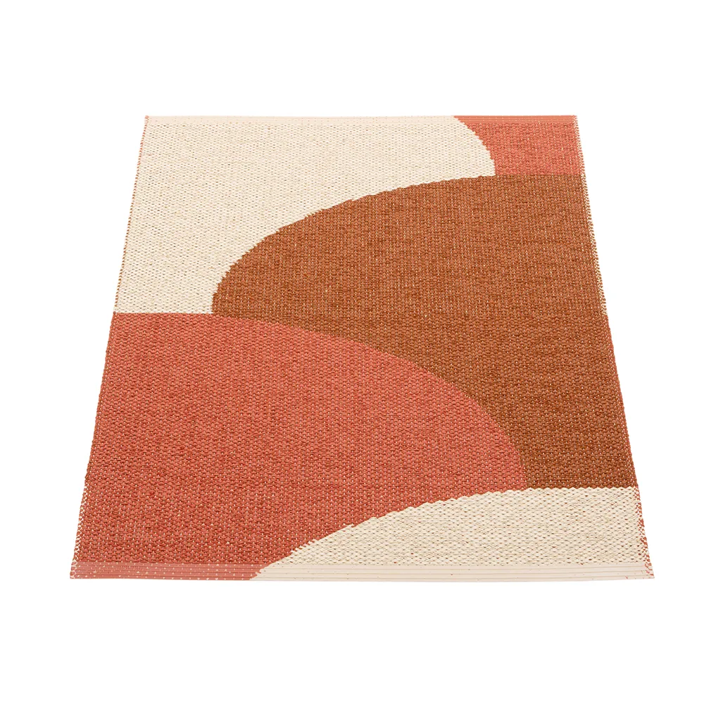Pappelina, Hill matto Brick/Rust/Cream 70 x 90cm