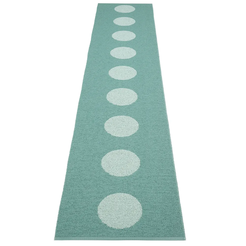 Pappelina, Vera Pop matto Jade/Pale Turquoise 70 x 360cm