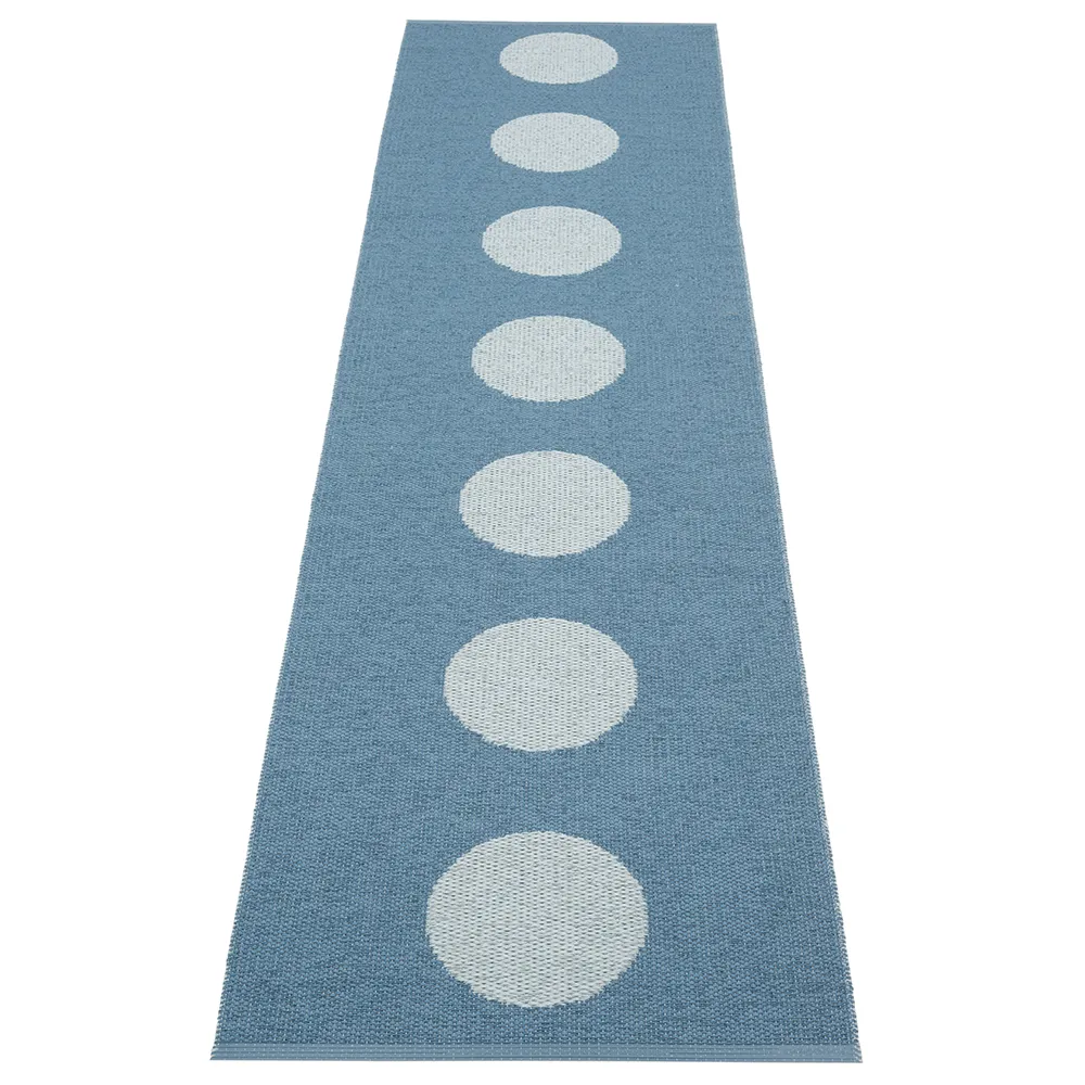 Pappelina, Vera Pop matto River Blue/Blue Fog 70 x 280cm
