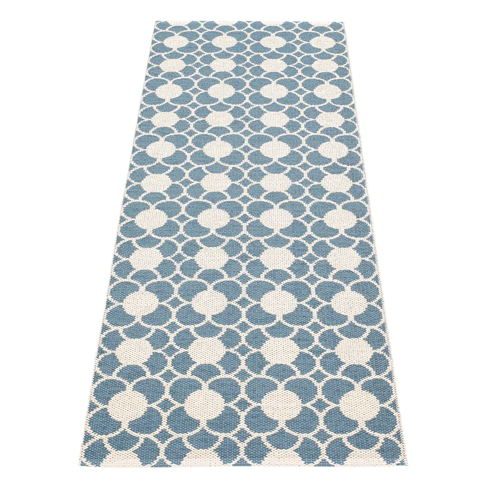 Pappelina, Anya matto River Blue/Vanilla 70 x 200 cm