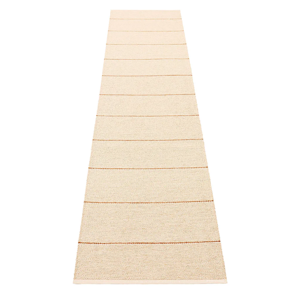 Pappelina, Lea matto Beige/Rust/Vanilla 70 x 300 cm
