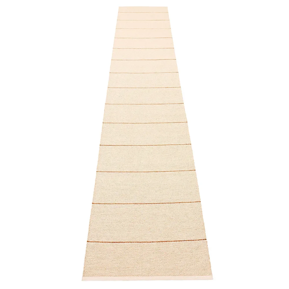 Pappelina, Lea matto Beige/Rust/Vanilla 70 x 375 cm