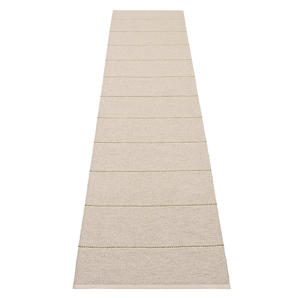 Pappelina, Lea matto Linen/Pine/Vanilla 70 x 300 cm