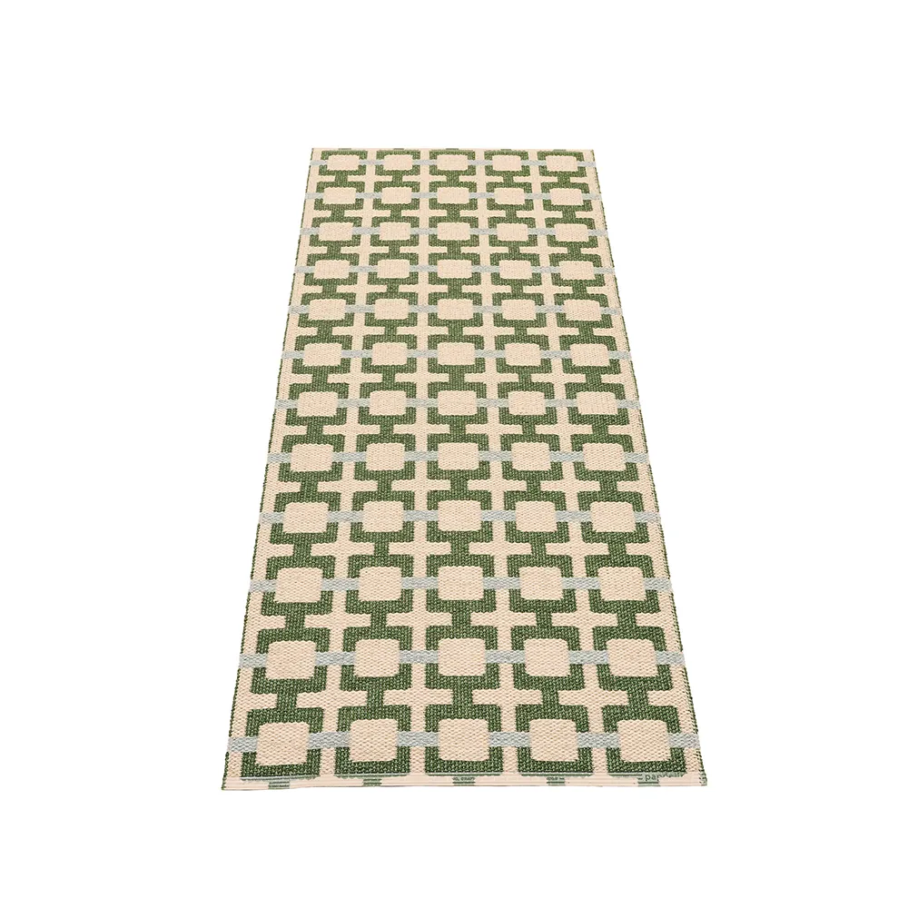 Pappelina, Tom matto Leaf/Cream/sage 70 x 180 cm