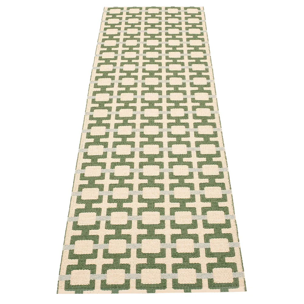 Pappelina, Tom matto Leaf/Cream/sage 70 x 240 cm