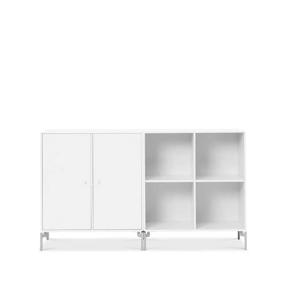 Montana Pair sivupöytä New white 101, kromijalat