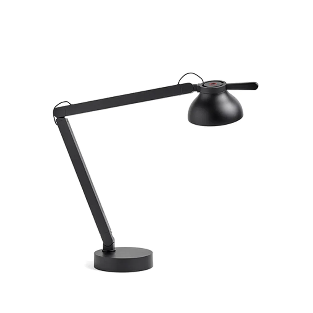 HAY PC pöytävalaisin Soft black, lampunjalalla
