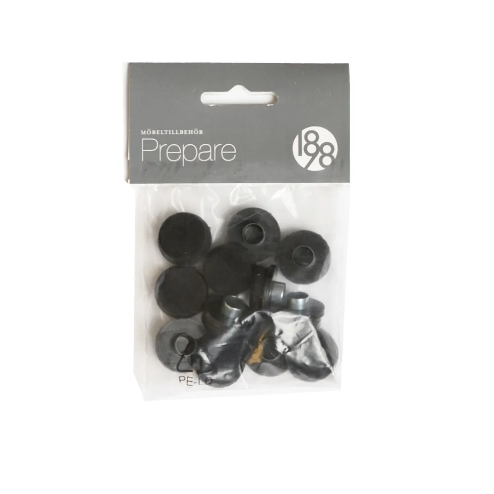 1898 Prepare lattiansuojus Musta, 22 mm muovi huopa putkiniitti, 12 kpl