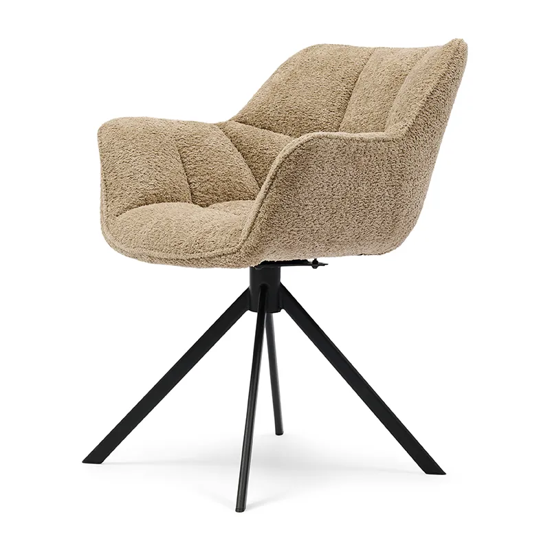 Riviera Maison, Carnaby tuoli käsinojilla Soft Walnut
