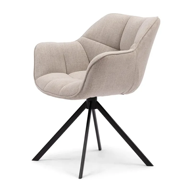 Riviera Maison, Carnaby tuoli käsinojilla mouliné linen fabulous flax