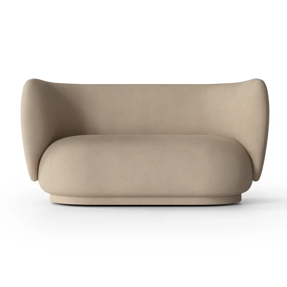 Ferm Living, Rico 2-istuttava sohva Brushed - Sand