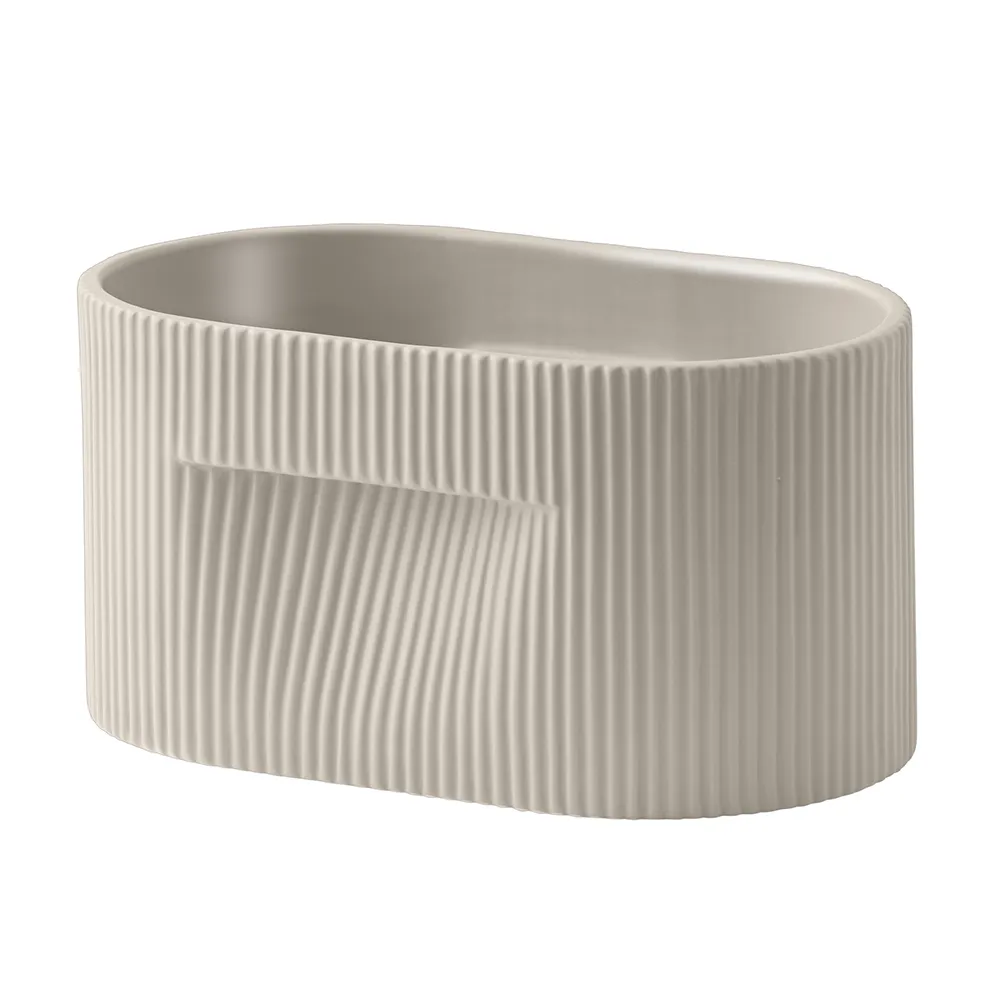 Muuto, Ridge pot / H: 13 cm - beige