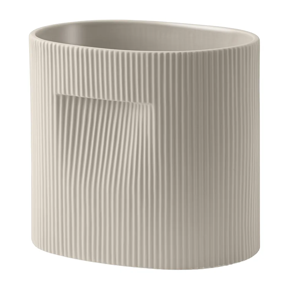 Muuto, Ridge pot H: 24 cm - beige