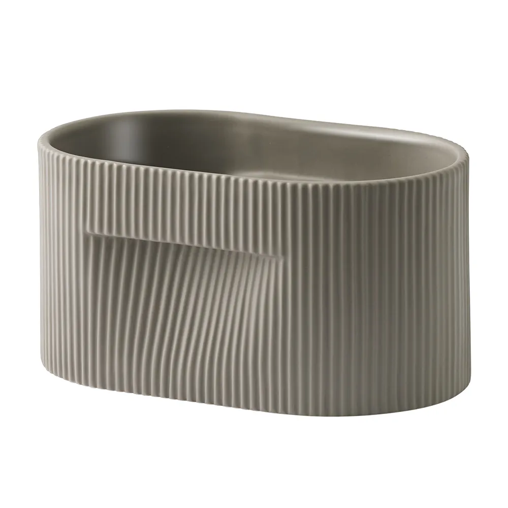 Muuto, Ridge pot H: 13 cm - Taupe