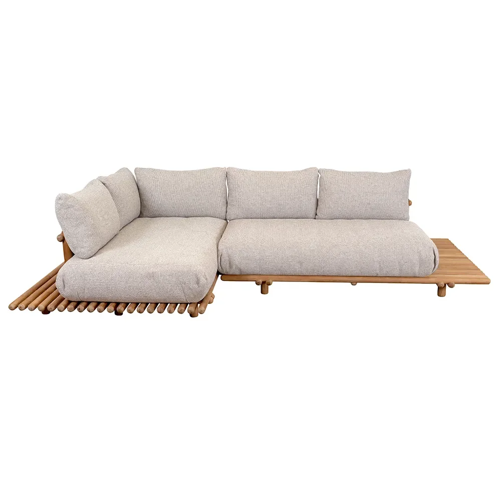 Cane-line, Sticks kulmasohva Teak/desert sand