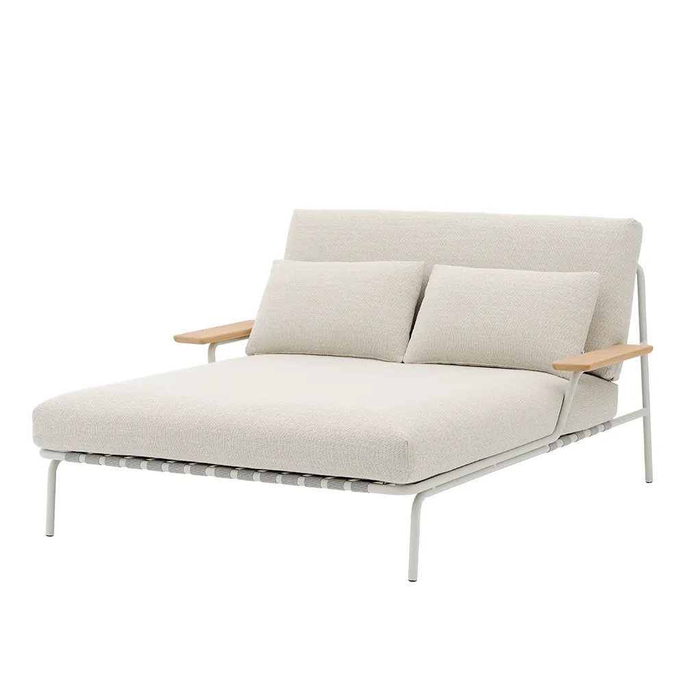 Muuto, Loungebed Settle käsinojilla Grey