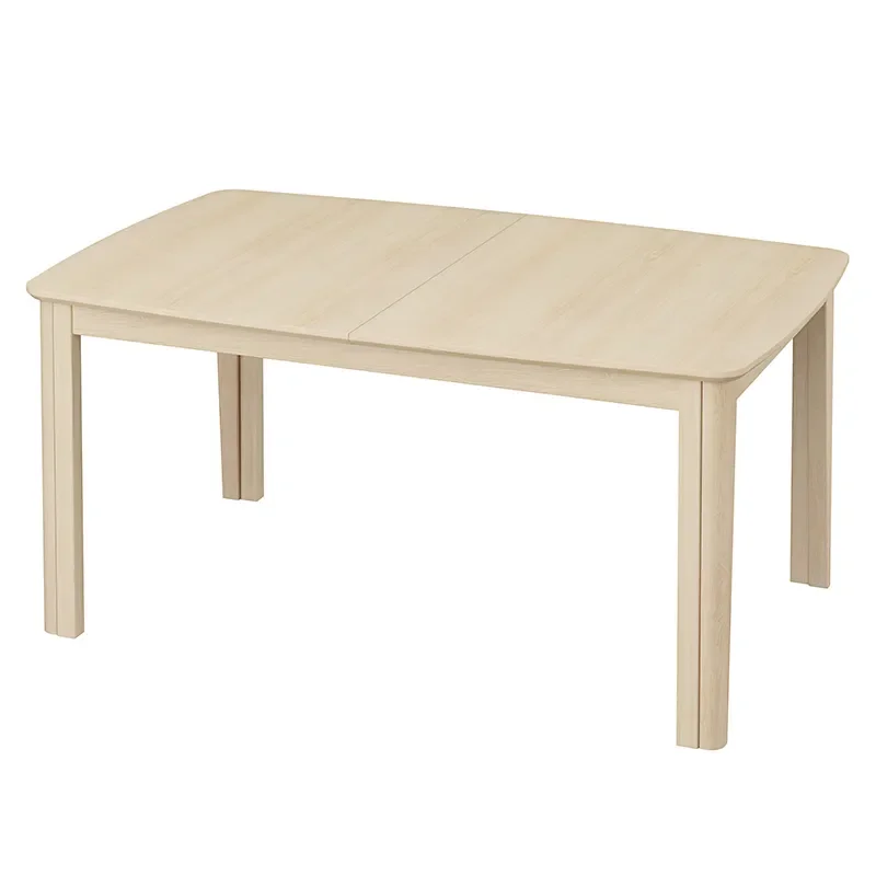 Skovby, SM107 Ruokapoyta 101x160-316-368 cm Massiivinen valkoinen oljytty tammi