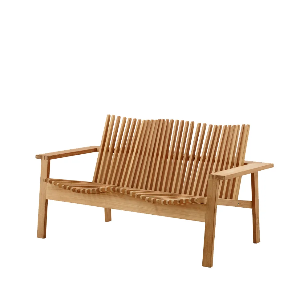 Cane-line Amaze soffa 2-istuttava Tiikki