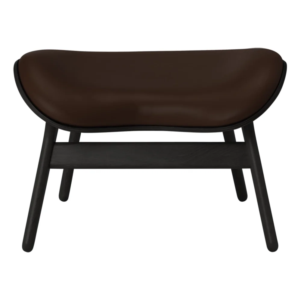 Umage, A Conversation Piece Ottoman Rakkaus Black Oak/Umage Leather Brown