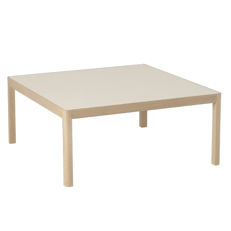 Muuto, Workshop sohvapöytä 86 x 86 cm - Warm Grey Linoleum