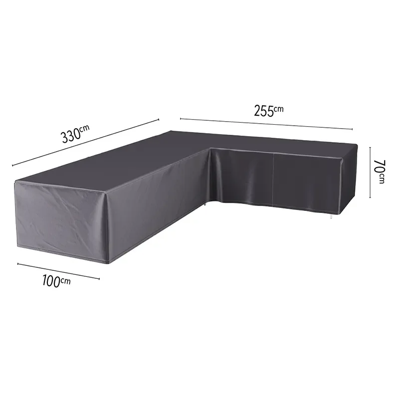 Platinum Aerocover, Kalusteen suojapeite kulmasohva 330/255 x 100 cm