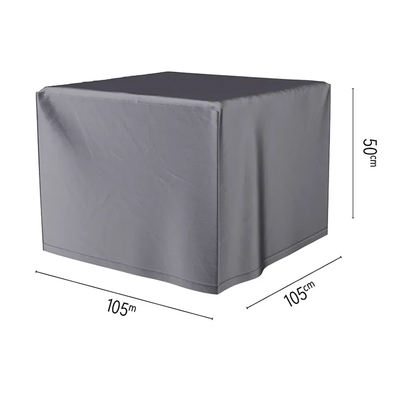 Platinum Aerocover, Huonekalujen päällinen Lounge-sohvapöytä, takka 105x105x50 cm antrasiitti